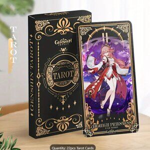 Genshin Impact Anime Tarot Cards Major Arcana 22 Cards